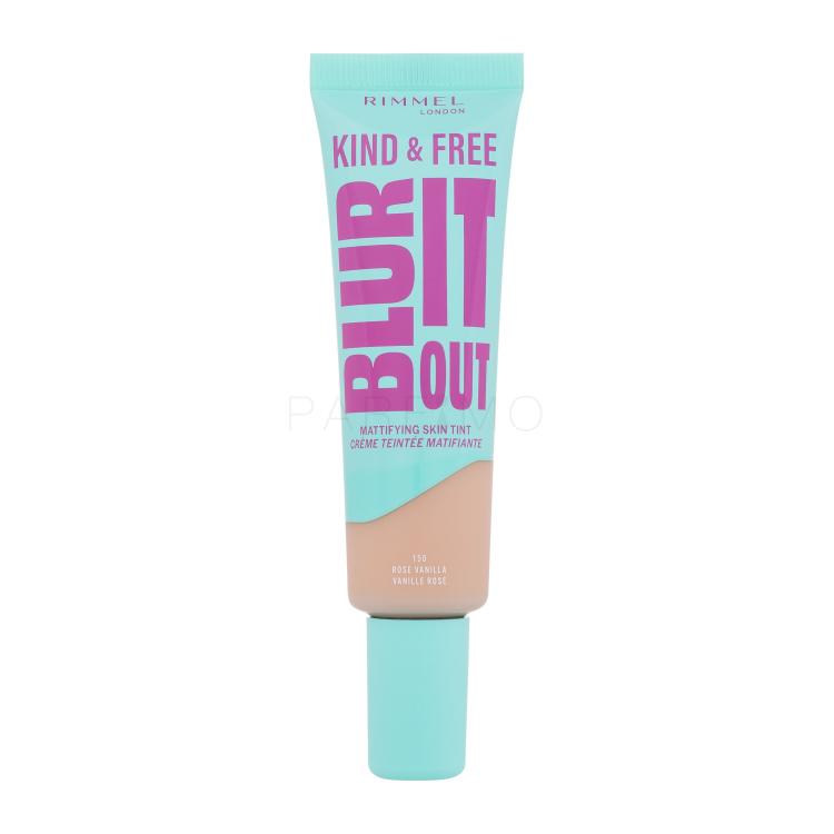 Rimmel London Kind &amp; Free Blur It Out Mattifying Skin Tint Fond de ten pentru femei 30 ml Nuanţă 150 Rose Vanilla