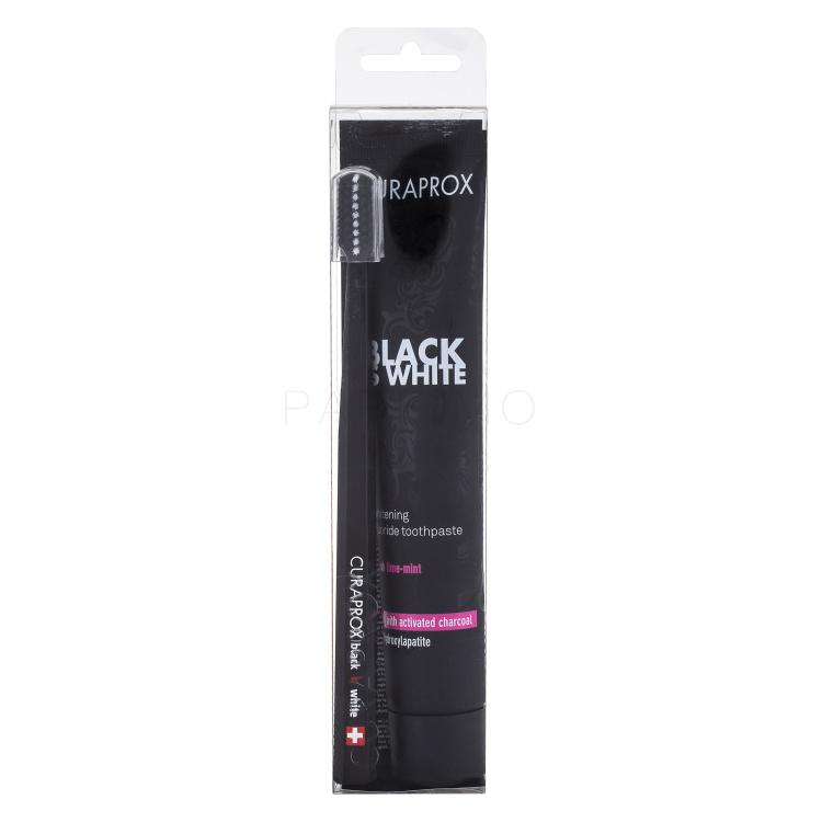 Curaprox Black Is White Pastă de dinți Set Cutie cu defect
