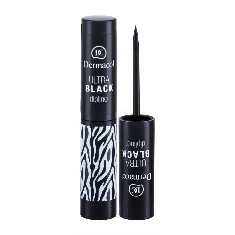 Dermacol Liquid Dipliner Tuș de ochi pentru femei 2,8 ml Nuanţă Black