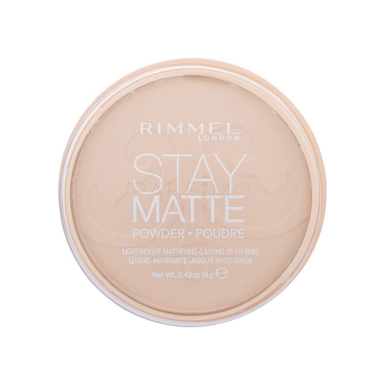 Rimmel London Stay Matte Pudră pentru femei 14 g Nuanţă 003 Peach Glow