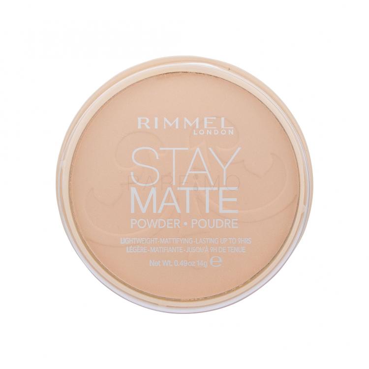 Rimmel London Stay Matte Pudră pentru femei 14 g Nuanţă 006 Warm Beige