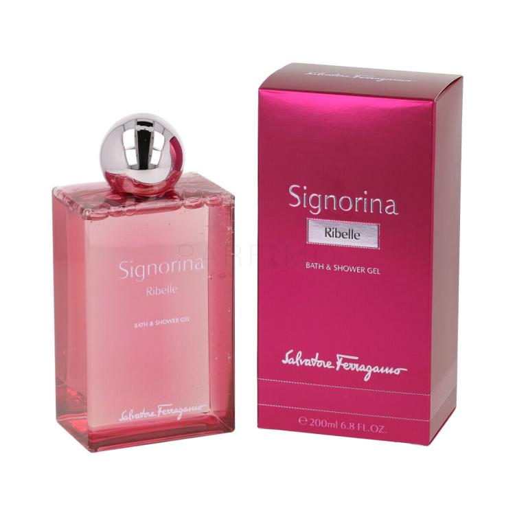 Ferragamo Signorina Ribelle Gel de duș pentru femei 200 ml