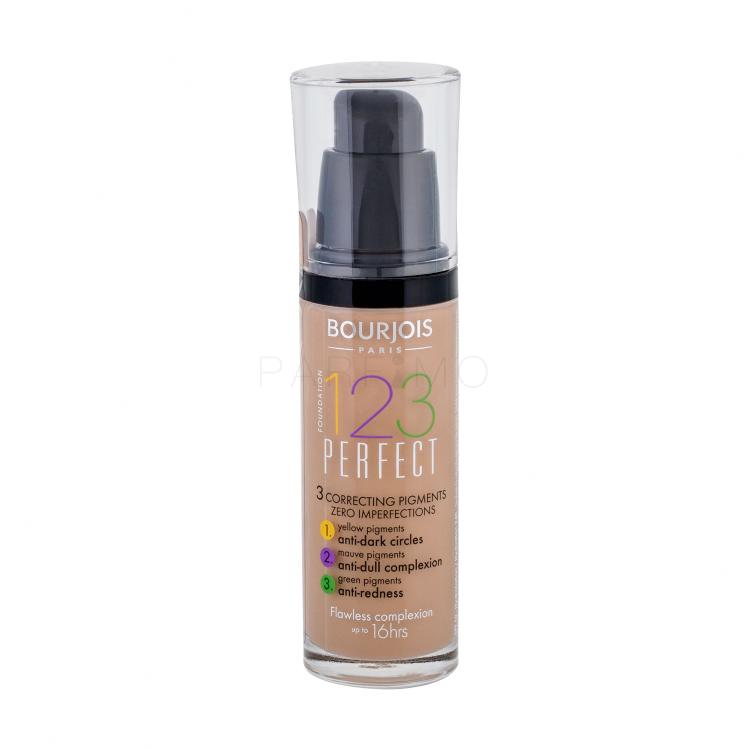 BOURJOIS Paris 123 Perfect Fond de ten pentru femei 30 ml Nuanţă 55 Dark Beige