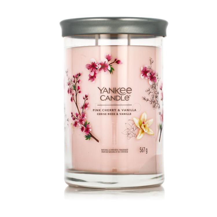 Yankee Candle Signature Pink Cherry &amp; Vanilla Tumbler Lumânări parfumate 567 g