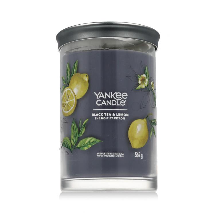 Yankee Candle Signature Black Tea &amp; Lemon Tumbler Lumânări parfumate 567 g