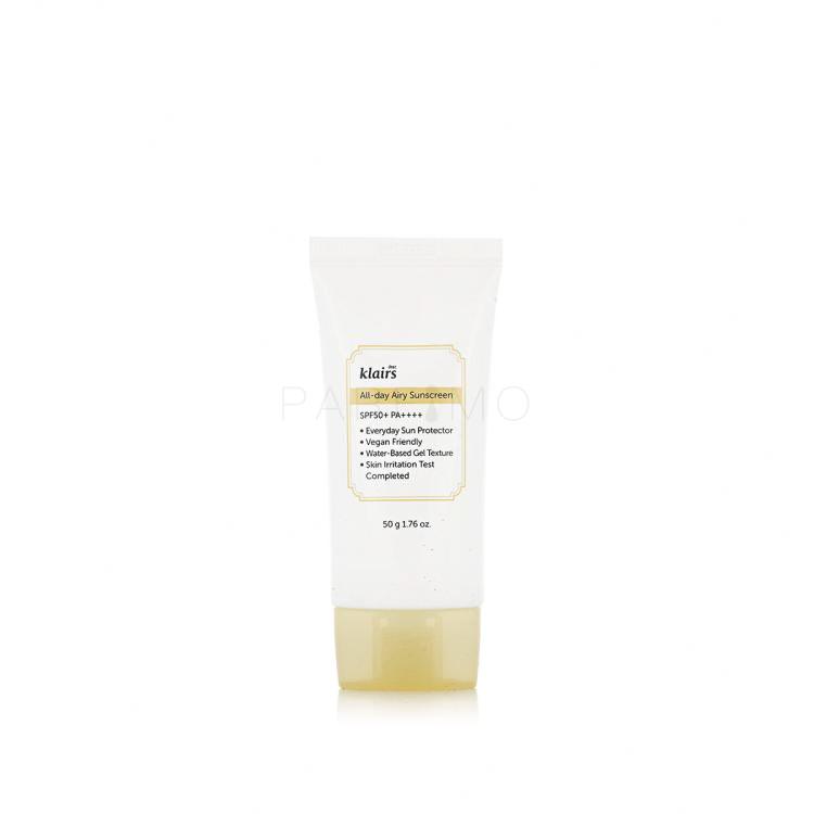 Dear, Klairs All-day Airy Sunscreen SPF50+ Pentru ten pentru femei 50 g