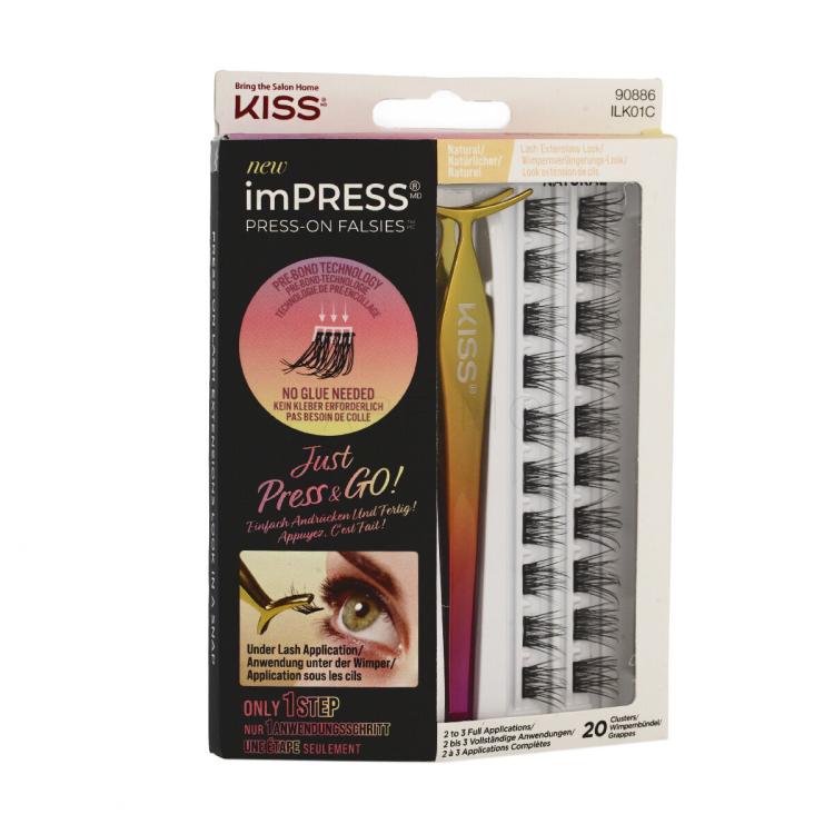 Kiss imPRESS Press-on Falsies Natural Gene false pentru femei Set