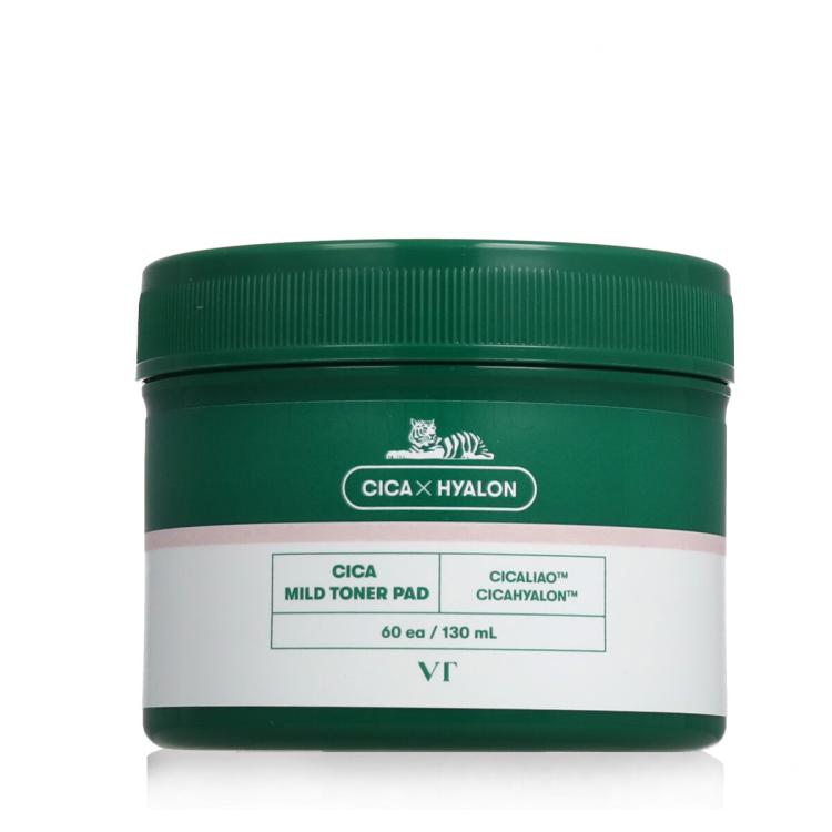 VT Cosmetics Cica Mild Toner Pad Șervețele faciale 60 buc
