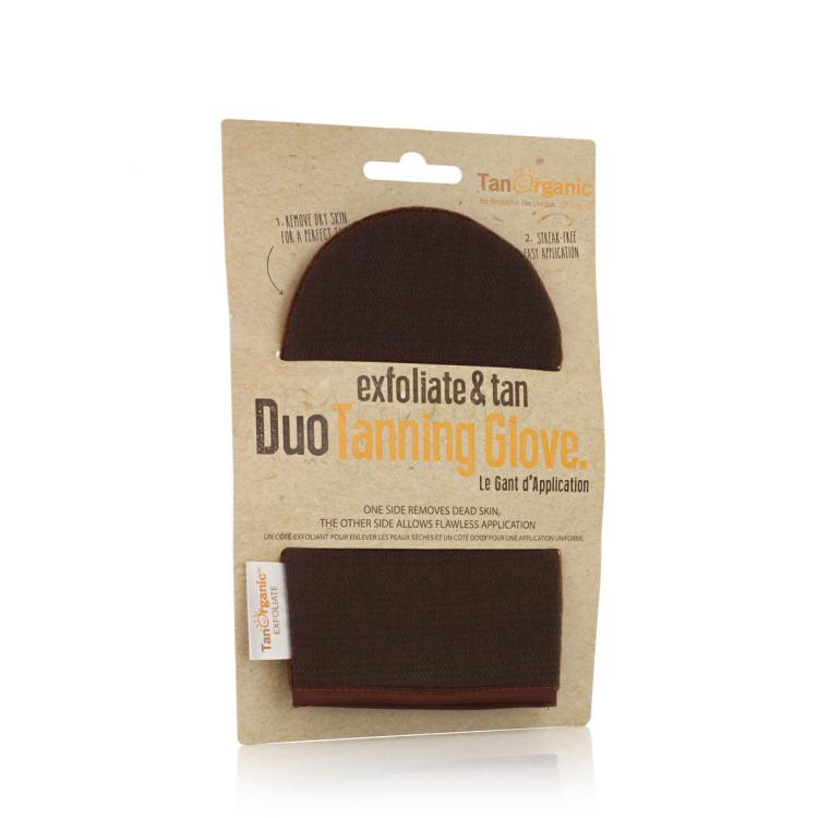 TanOrganic Exfoliate &amp; Tan Duo Tanning Glove Autobronzant 1 buc