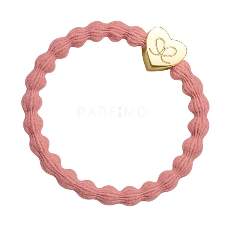 By Eloise London Gold Heart Elastice de păr pentru femei 1 buc Nuanţă Coral