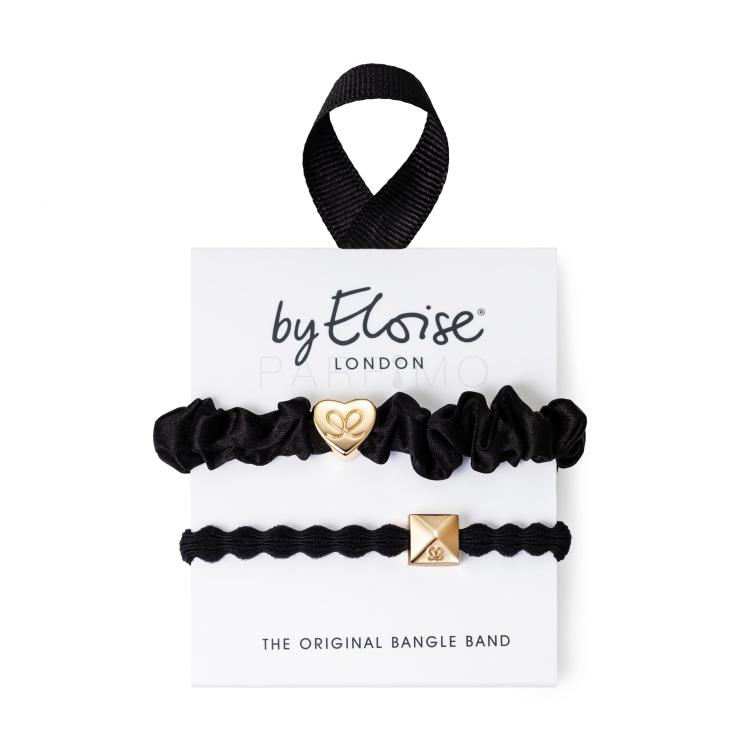 By Eloise London Set The Black Elastice de păr pentru femei 1 buc