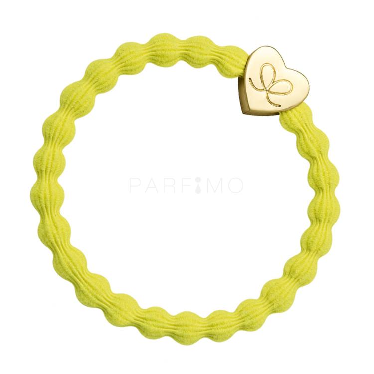 By Eloise London Gold Heart Elastice de păr pentru femei 1 buc Nuanţă Sunshine Yellow