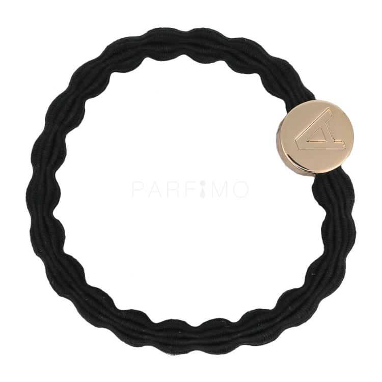 By Eloise London Letter Charms Gold Elastice de păr 1 buc Nuanţă A Black