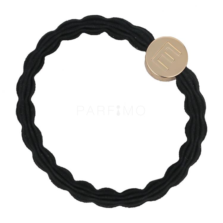 By Eloise London Letter Charms Gold Elastice de păr 1 buc Nuanţă E Black