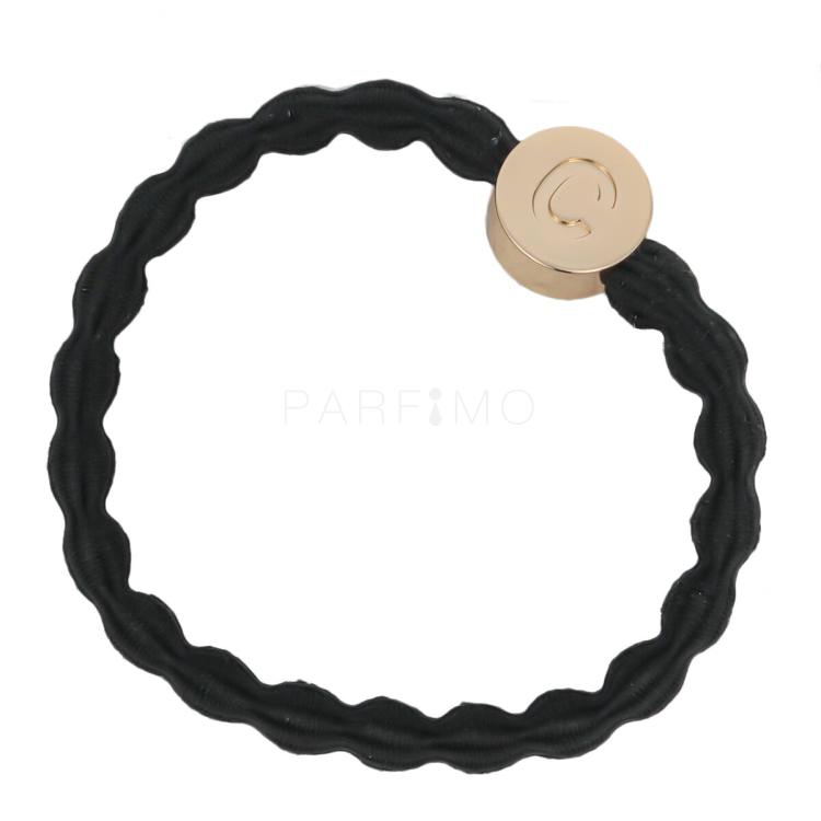 By Eloise London Letter Charms Gold Elastice de păr 1 buc Nuanţă C Black