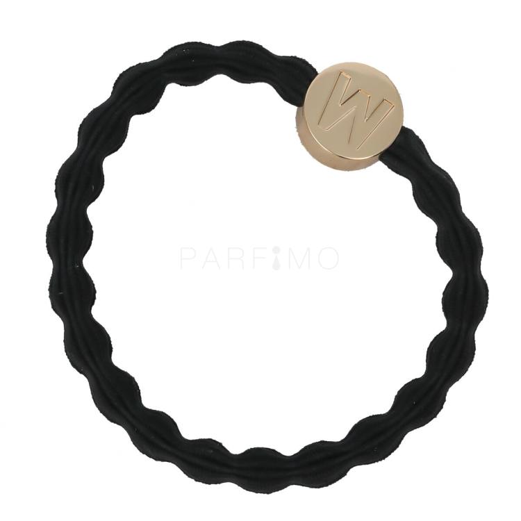 By Eloise London Letter Charms Gold Elastice de păr 1 buc Nuanţă W Black