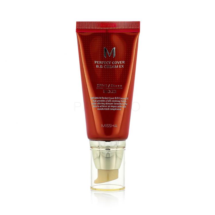 Missha M Perfect Cover BB Cream EX SPF42 Cremă BB pentru femei 50 ml Nuanţă No.13 Bright Beige