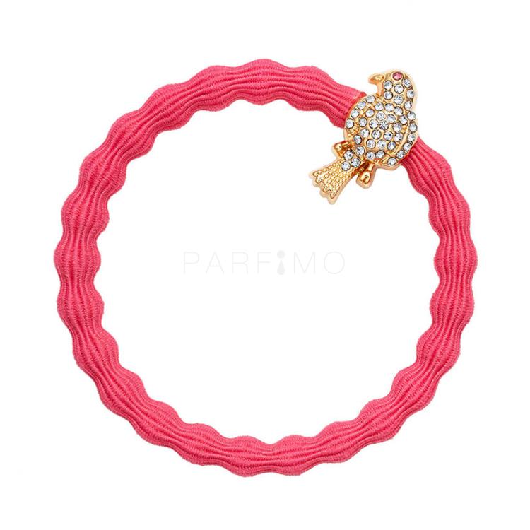 By Eloise London Bling Charms Gold Diamanté Bird Elastice de păr pentru femei 1 buc Nuanţă Neon Peach