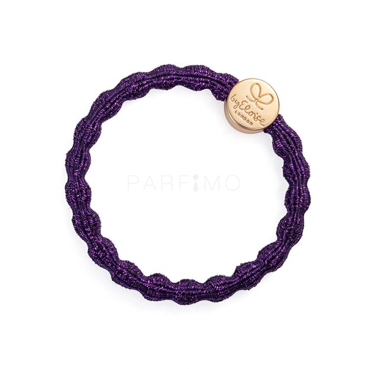 By Eloise London Metallic Gold Circle Elastice de păr pentru femei 1 buc Nuanţă Purple