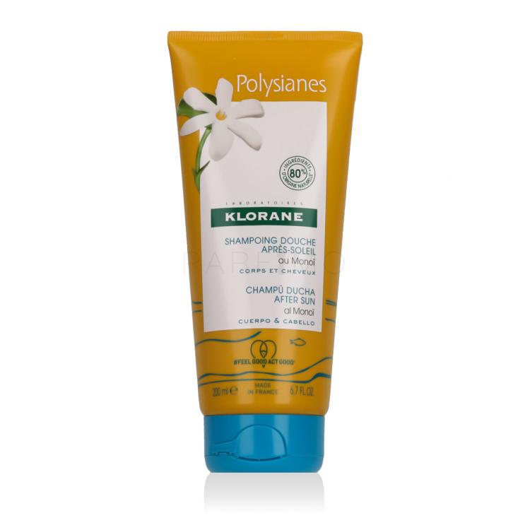 Klorane Polysianes After-Sun Shower Shampoo Gel de duș pentru femei 200 ml