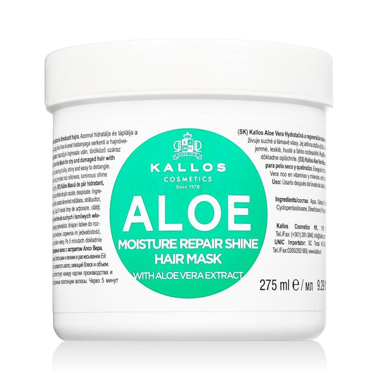 Kallos Cosmetics Aloe Vera Mască de păr pentru femei 275 ml