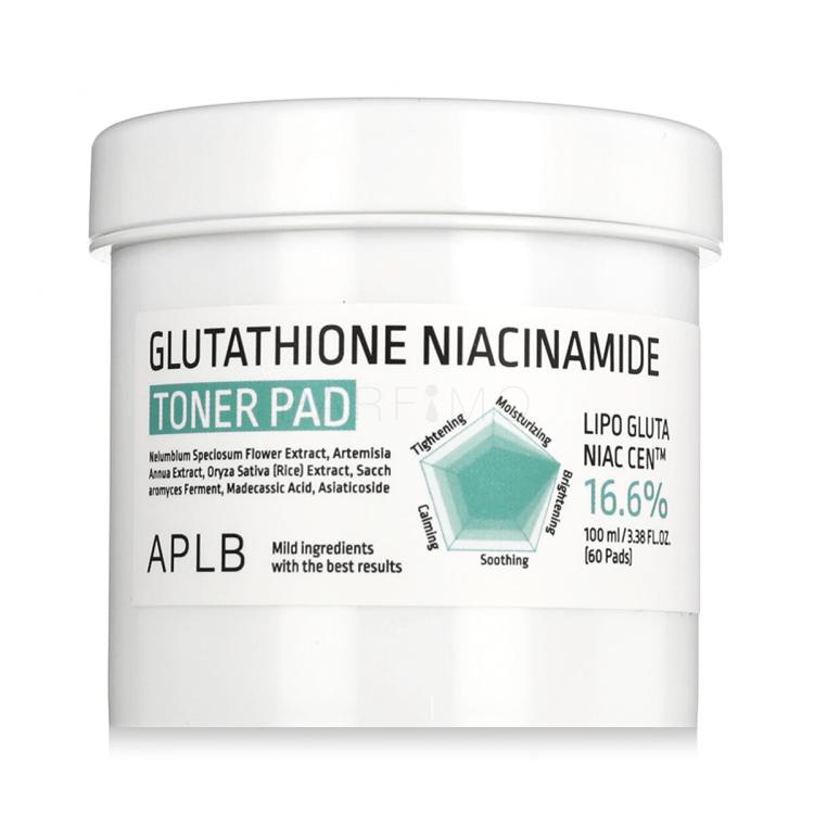 APLB Glutathione Niacinamide Toner Pad Loțiuni și ape termale 60 buc