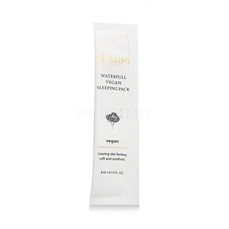 d&#039;Alba White Truffle Waterfull Vegan Sleeping Pack Mască de față pentru femei 12x4 ml