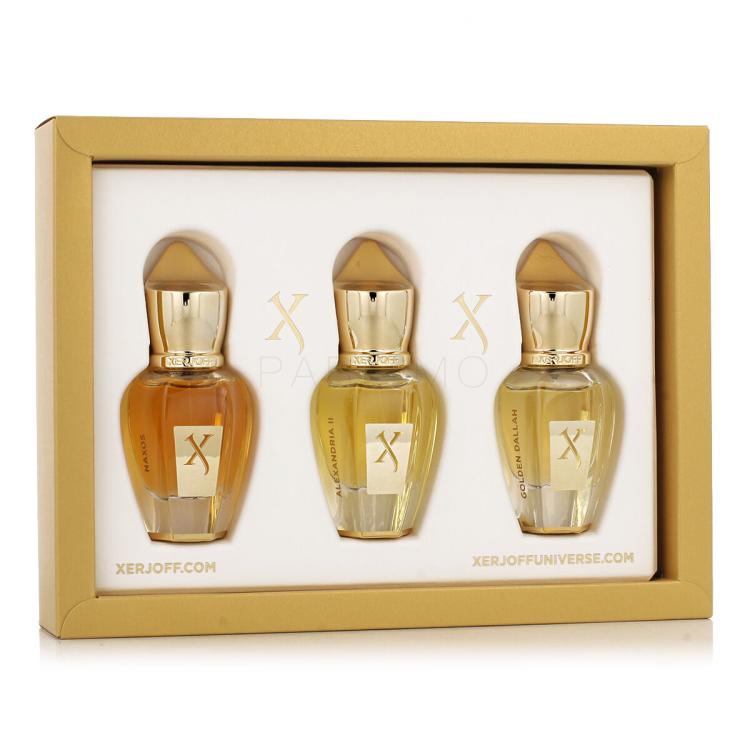 Xerjoff Discovery Set III Set cadou parfum Alexandria II 15 ml + parfum Golden Dallah 15 ml + Apă de parfum Naxos 15 ml