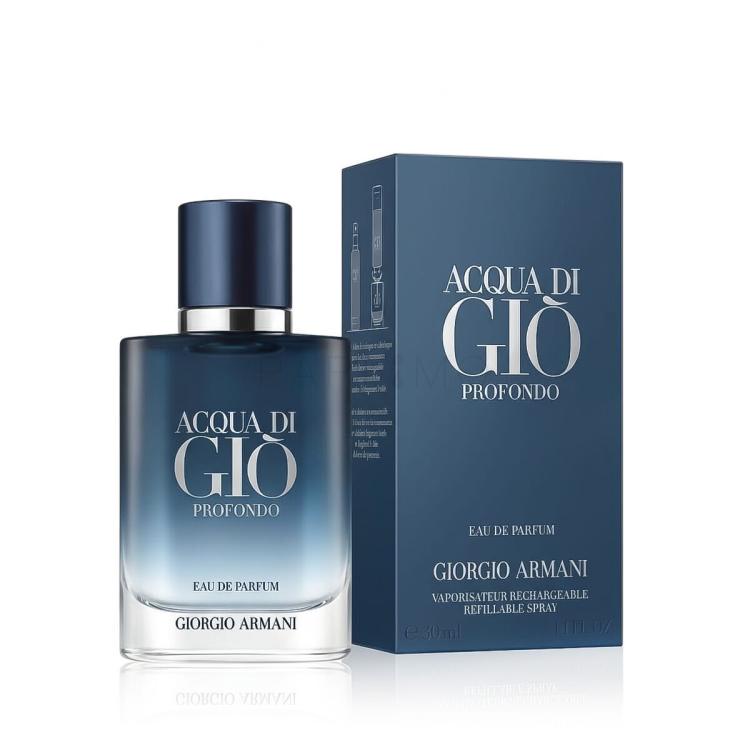 Giorgio Armani Acqua di Giò Profondo 2024 Apă de parfum pentru bărbați Reincarcabil 30 ml