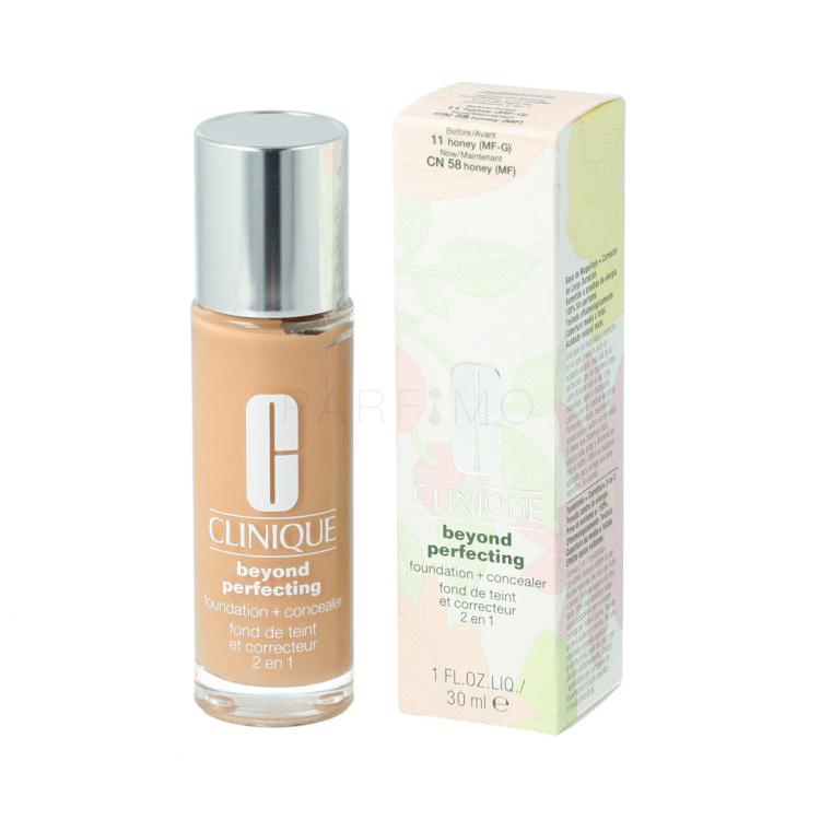 Clinique Beyond Perfecting Foundation + Concealer Fond de ten pentru femei 30 ml Nuanţă 11 Honey MF-G