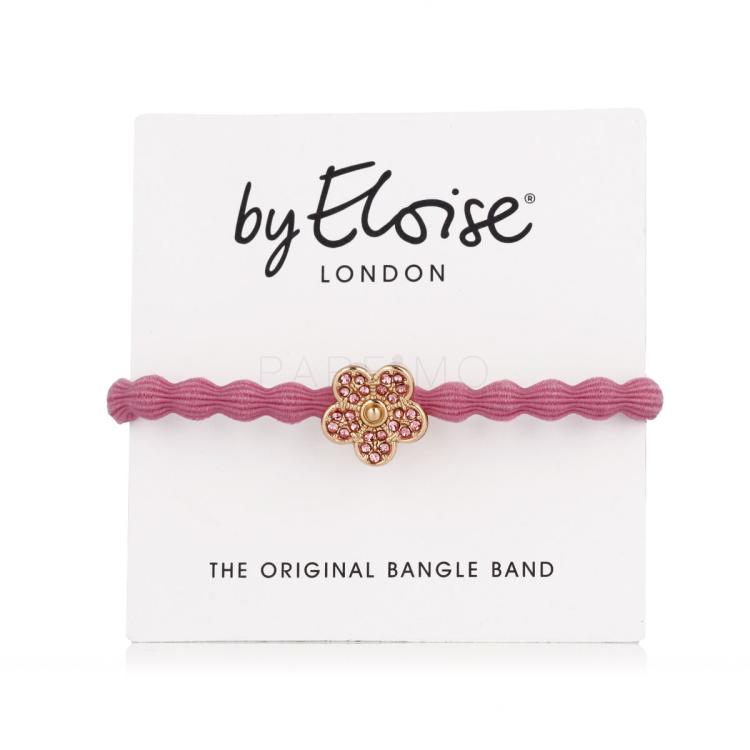 By Eloise London Bling Charms Daisy Flower Elastice de păr pentru femei 1 buc Nuanţă Rose Pink