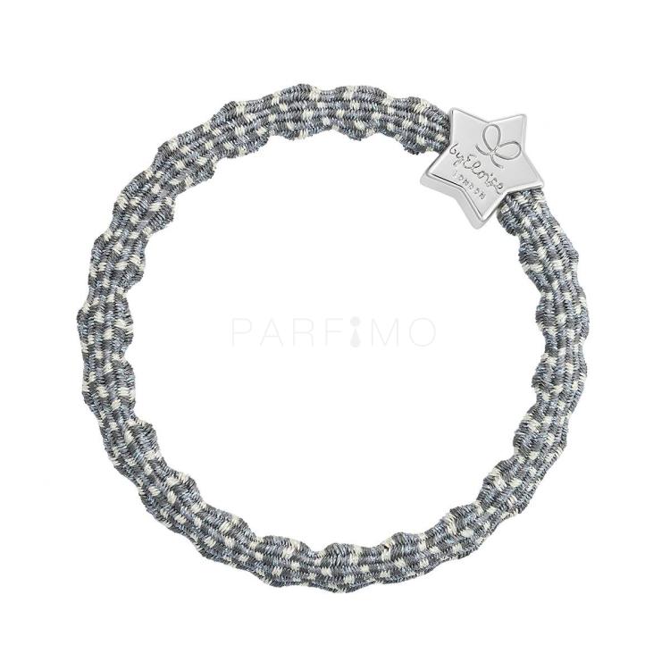 By Eloise London Metallic Silver Star Elastice de păr pentru femei 1 buc Nuanţă Ash
