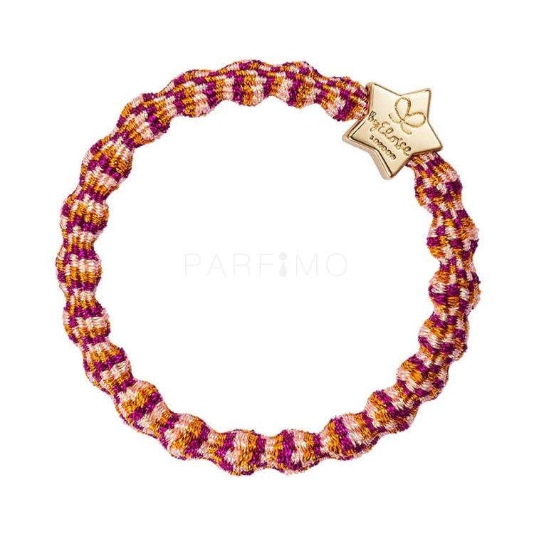 By Eloise London Metallic Gold Star Elastice de păr pentru femei 1 buc Nuanţă Tropicana