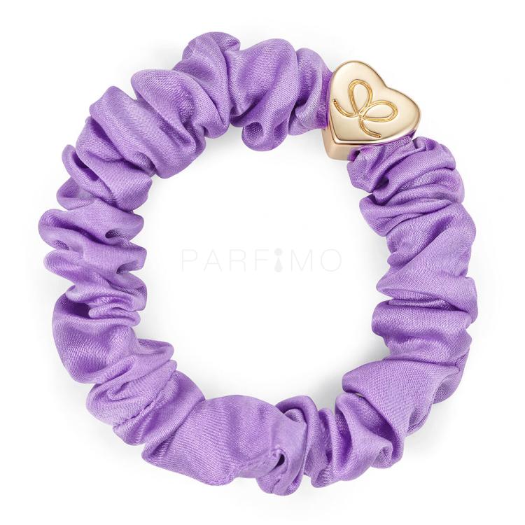 By Eloise London Silk Scrunchie Gold Heart Elastice de păr pentru femei 1 buc Nuanţă Lilac