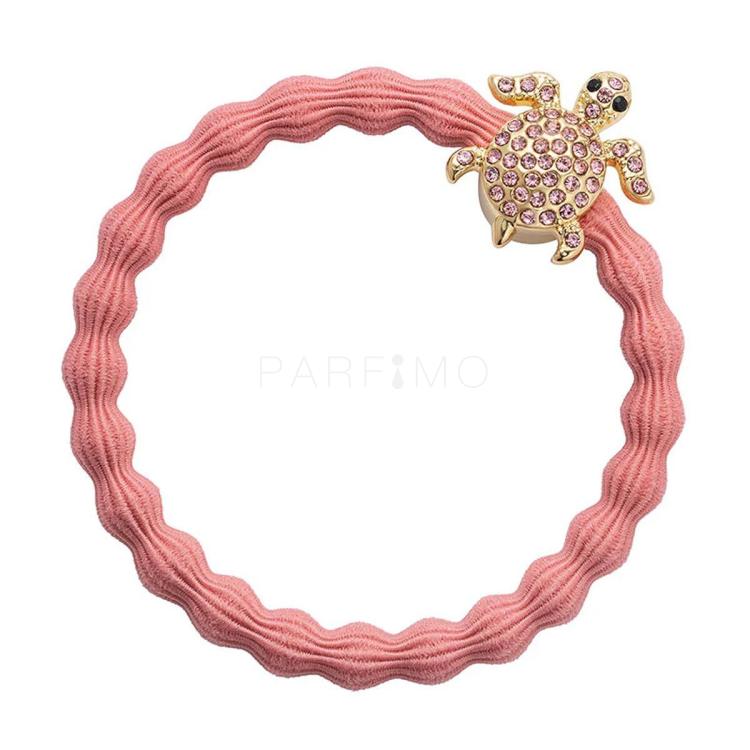By Eloise London Bling Charms Gold Diamanté Turtle Elastice de păr pentru femei 1 buc Nuanţă Coral