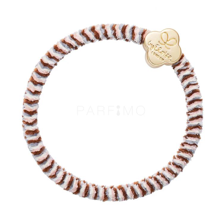 By Eloise London Velvet Gold Quatrefoil Elastice de păr 1 buc Nuanţă Soft Neutrals