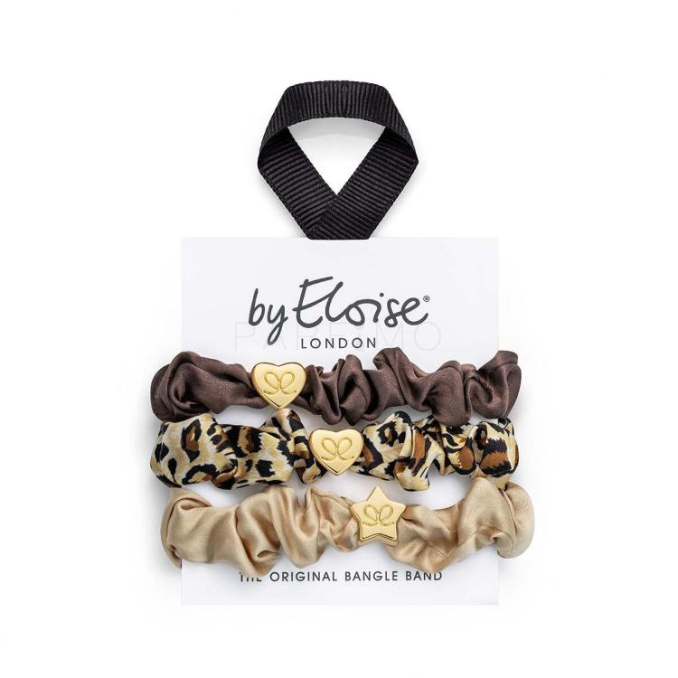 By Eloise London Set Leopard Luxe Elastice de păr pentru femei 1 buc