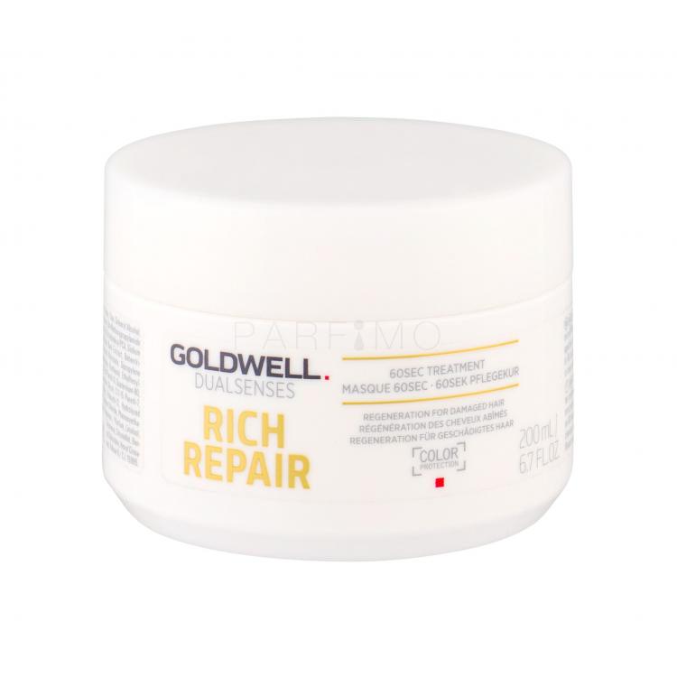 Goldwell Dualsenses Rich Repair 60sec Treatment Mască de păr pentru femei 200 ml
