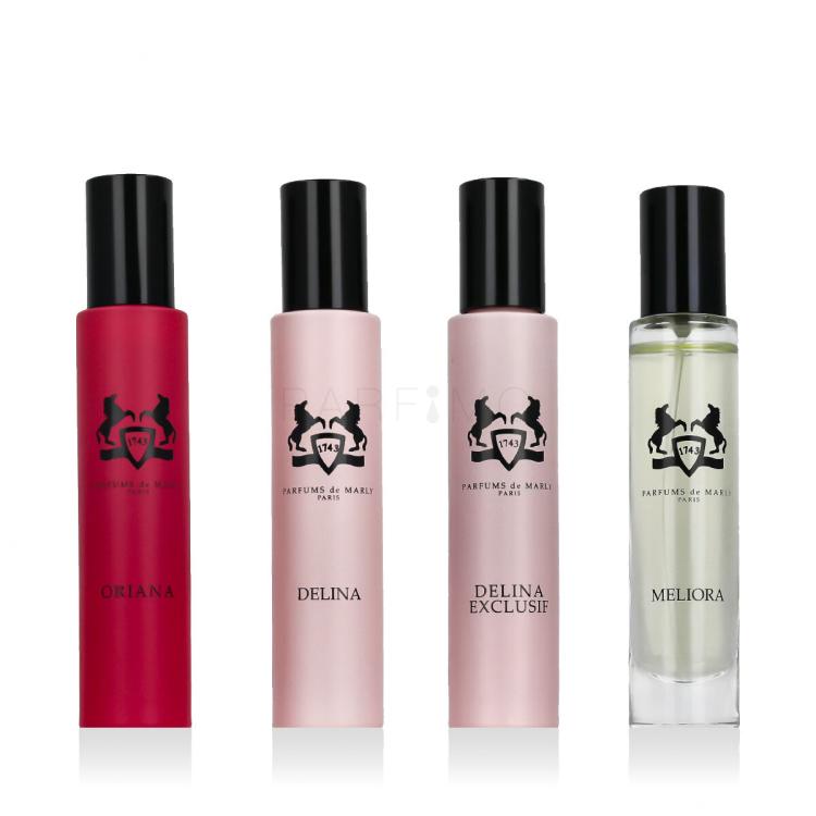 Parfums de Marly Feminine Discovery Collection Set cadou apă de parfum Oriana 10 ml + apă de parfum Delina 10 ml + apă de parfum Meliora 10 ml + parfum Delina Exclusif 10 ml