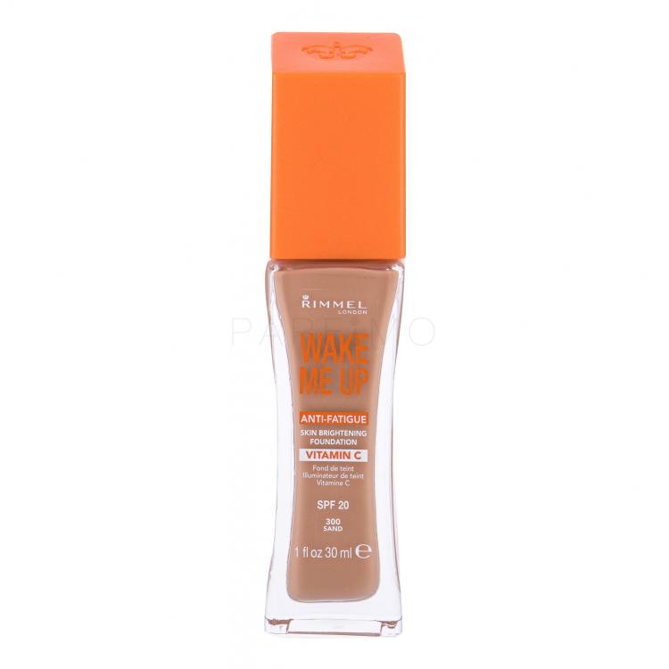 Rimmel London Wake Me Up SPF20 Fond de ten pentru femei 30 ml Nuanţă 300 Sand