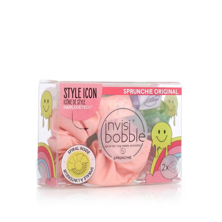 Invisibobble Sprunchie Retro Dreamin&#039; Elastice de păr pentru femei 2 buc Nuanţă Hue-Man Love