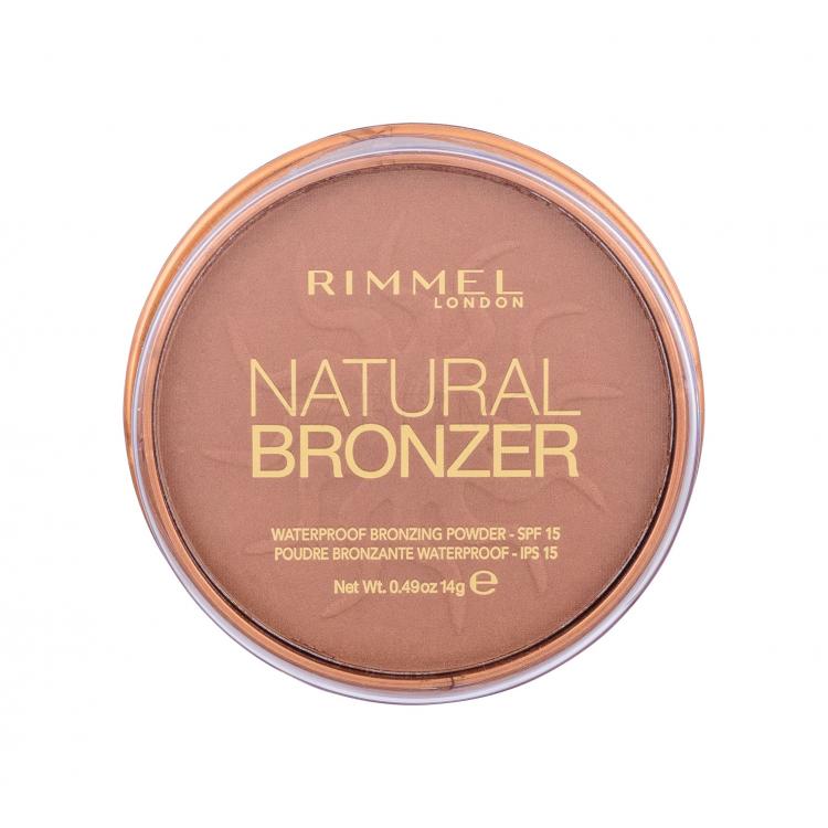 Rimmel London Natural Bronzer SPF15 Bronzante pentru femei 14 g Nuanţă 026 Sun Kissed