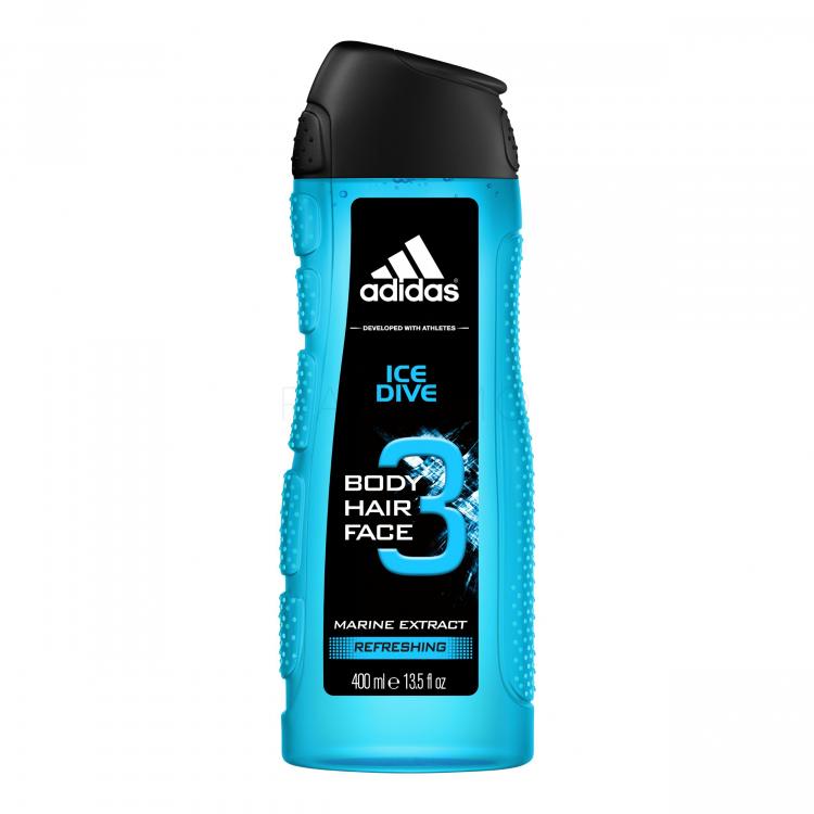 Adidas Ice Dive 3in1 Gel de duș pentru bărbați 400 ml