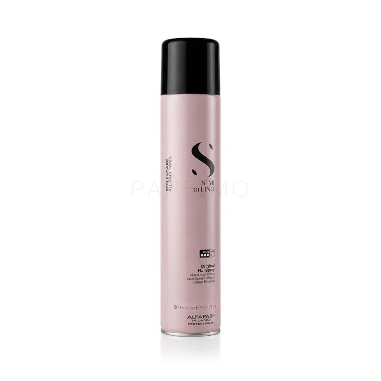 ALFAPARF MILANO Semi Di Lino Style &amp; Care Original Hairspray Fixativ de păr pentru femei 500 ml
