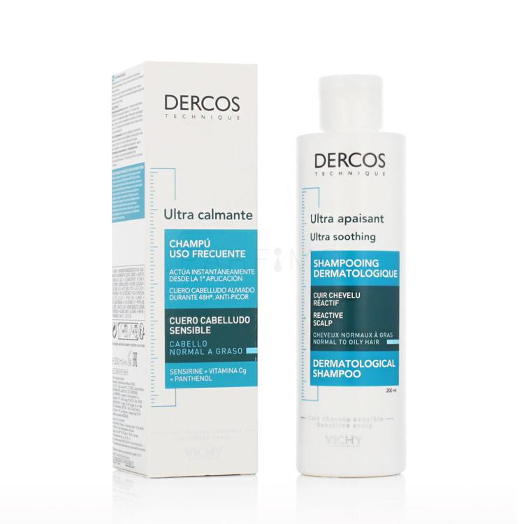 Vichy Dercos Ultra Soothing Dermatological Shampoo Normal to Oily Hair Șampon 200 ml