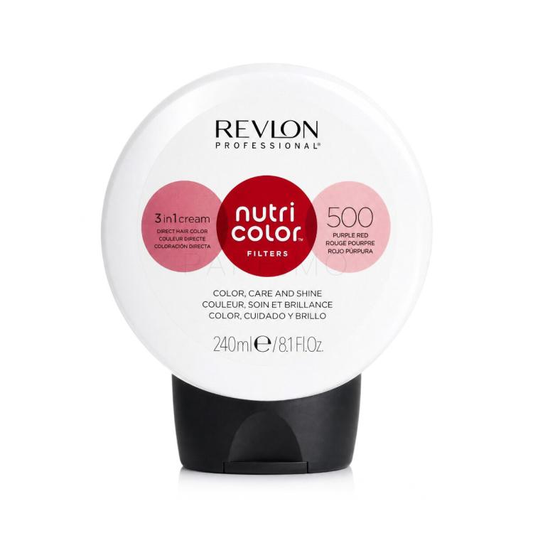 Revlon Professional Nutri Color Filters 3in1 Cream Vopsea de păr pentru femei 240 ml Nuanţă 500 Purple Red