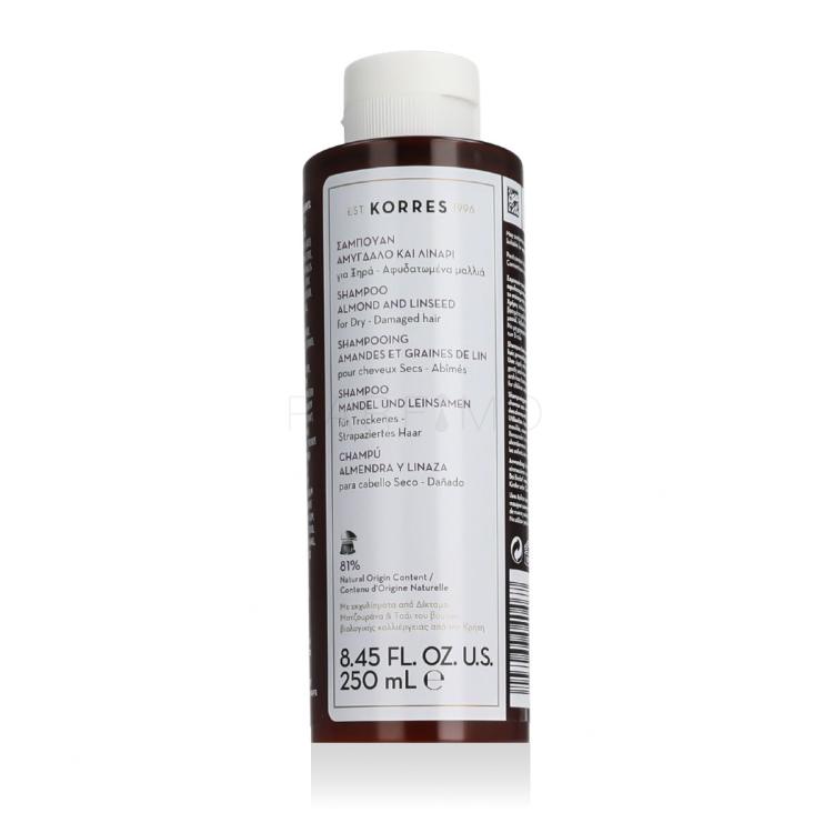 Korres Almond + Linseed Shampoo Șampon pentru femei 250 ml