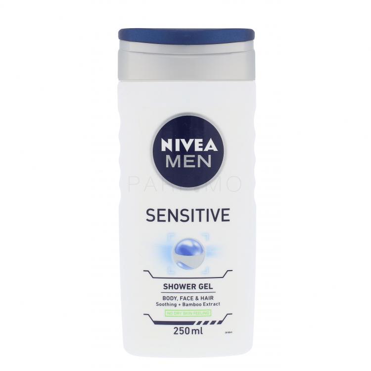 Nivea Men Sensitive Gel de duș pentru bărbați 250 ml
