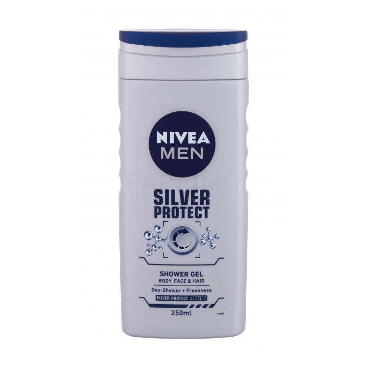 Nivea Men Silver Protect Gel de duș pentru bărbați 250 ml
