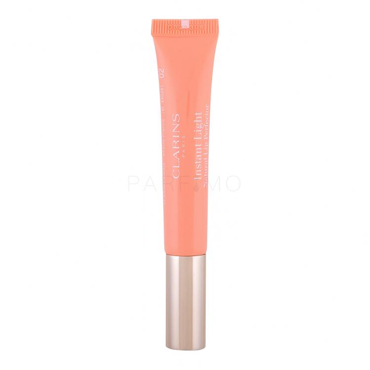 Clarins Instant Light Natural Lip Perfector Luciu de buze pentru femei 12 ml Nuanţă 02 Apricot Shimmer